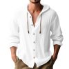 Men's Solid Color Single-Breasted Long Sleeve Hoodie with 24-Hour Shipping | Casual Pullover Sweatshirt