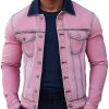 Stylish Pink Denim Jacket for Women – Fast 24-Hour Shipping, Trendy Casual Outerwear