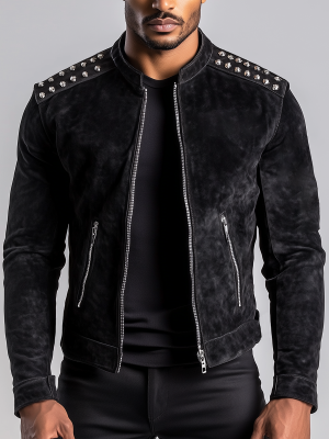 Black Suede Jacket for Men/Women – Stylish, Premium Quality with 24-Hour Fast Shipping