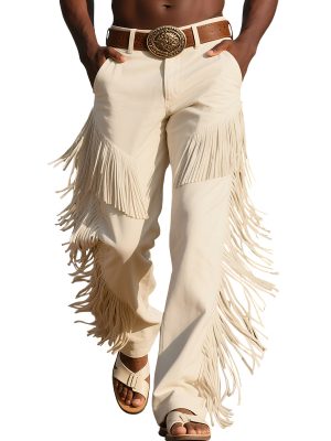 Stylish Western Tassel Trousers with 24-Hour Fast Shipping | Trendy Casual Pants for Women & Men