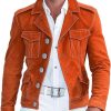 Men's Suede Jacket with Multiple Pockets – Fast 24-Hour Shipping