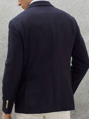 Vintage Cotton Casual Blazer with Multiple Pockets – Fast 24-Hour Shipping