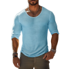 Men's Slim Fit Cotton Long Sleeve T-Shirt – Casual Round Neck, Fast 24-Hour Shipping (MTA2587C7M)