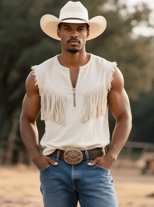 Vintage Western-Style Half-Zip Tassel Tank Top – Fast 24-Hour Shipping