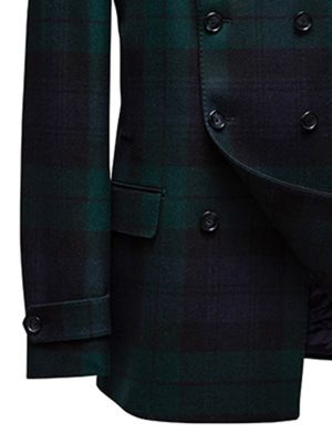 Men's Vintage Plaid Double-Breasted Overcoat – Fast 24-Hour Shipping
