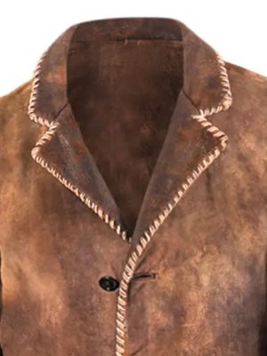 Vintage Suede Casual Blazer with Pocket & Lapel Detail – Fast 24-Hour Shipping