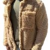 Sherpa Thermal Coat with Double Pockets – Single-Breasted Lapel Winter Jacket, Ships in 24 Hours