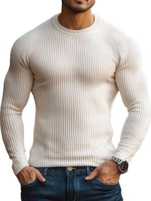 Fast Shipping Solid Color Crew Neck Sweater for Men & Women – 24-Hour Dispatch
