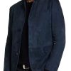 Men's Vintage Wool Blazer - Single Breasted Casual Jacket with 24-Hour Shipping
