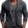 Men's Knit Cardigan with Lapel Pocket – Fast 24-Hour Shipping
