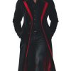 Fashion Long Woolen Coat with Contrast Color Design – Fast 24-Hour Shipping
