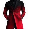 Men's Gradient Double-Breasted Wool Coat – Fast 24-Hour Shipping